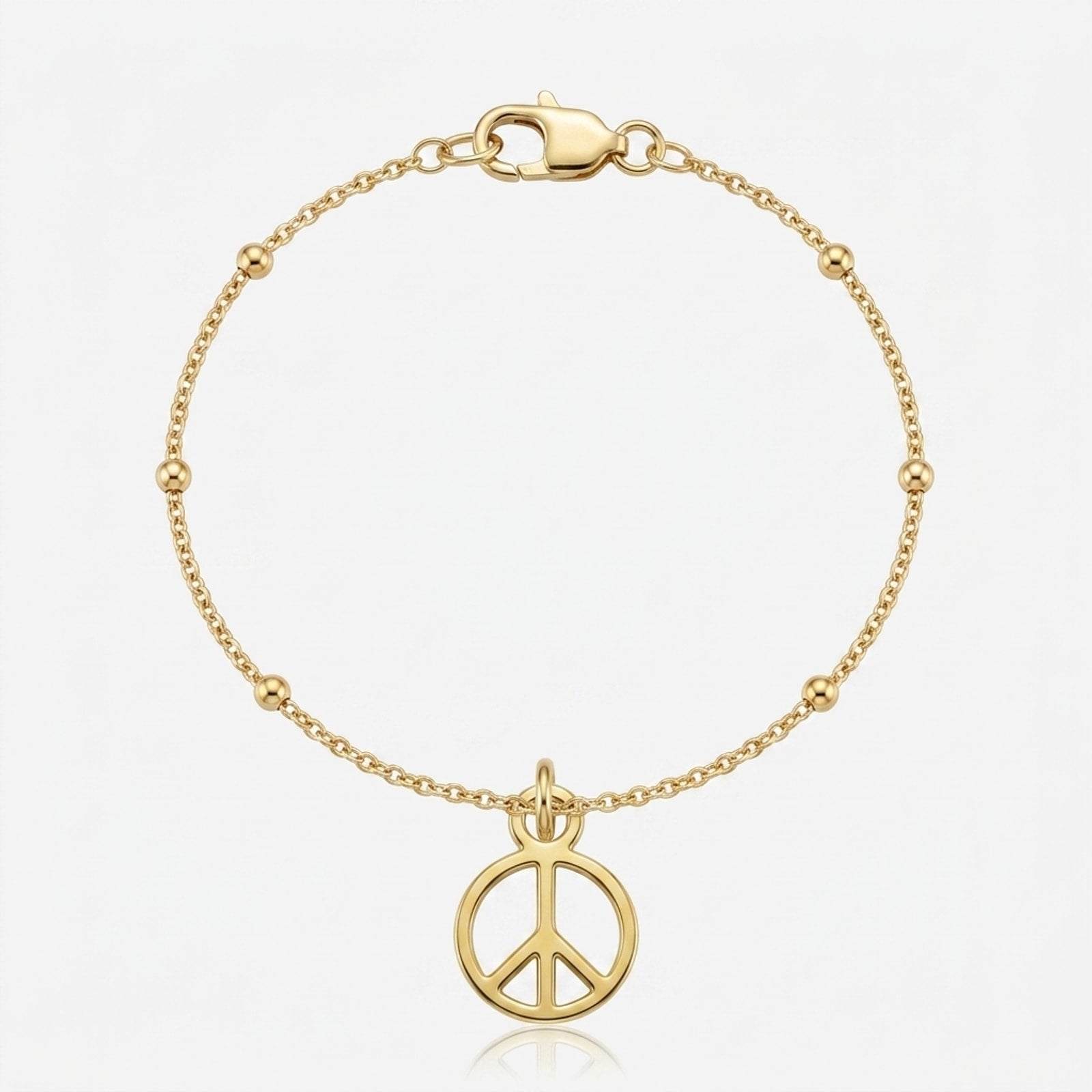 Peace Charm Necklace & Bracelet