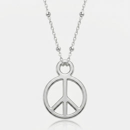 Peace Charm Necklace & Bracelet