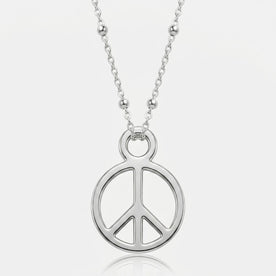 Peace Charm Necklace & Bracelet
