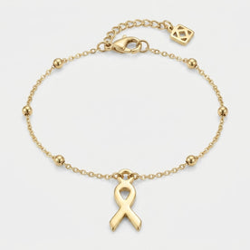 Ribbon Charm Necklace & Bracelet