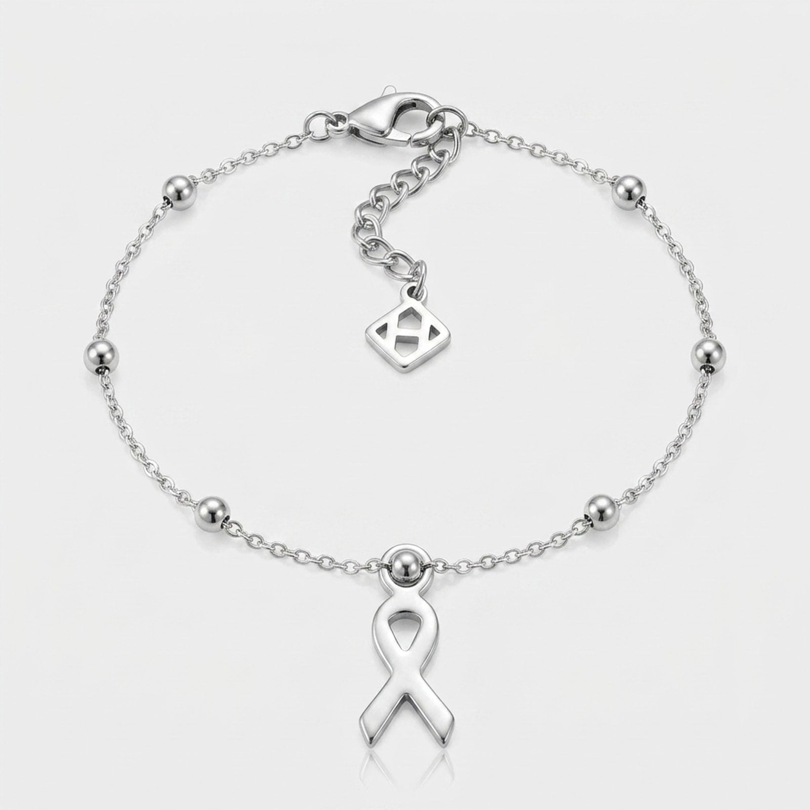 Ribbon Charm Necklace & Bracelet