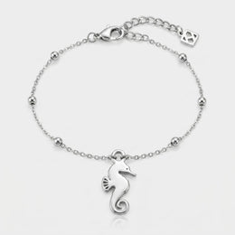 Seahorse Charm Necklace & Bracelet