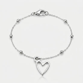Signature Heart Charm Necklace & Bracelet