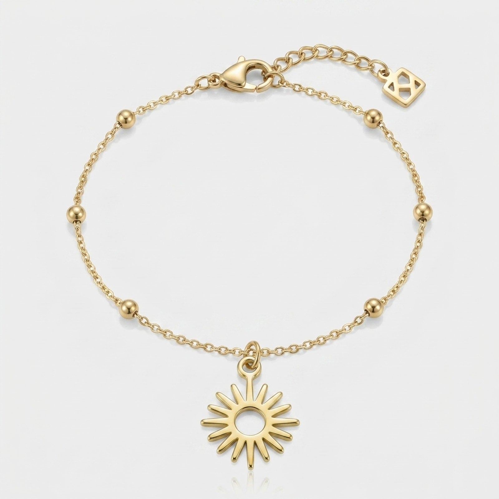 Sun Charm Necklace & Bracelet