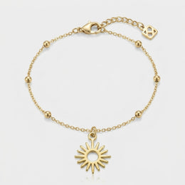 Sun Charm Necklace & Bracelet
