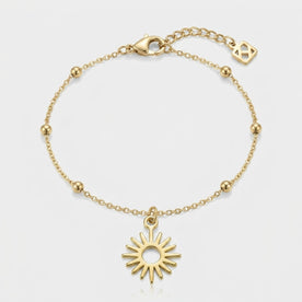 Sun Charm Necklace & Bracelet
