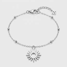 Sun Charm Necklace & Bracelet