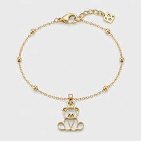 Teddy Bear Charm Necklace & Bracelet