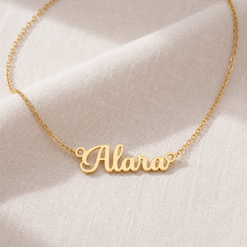 Alara Name Necklace | 18ct Gold, Silver & Vermeil | Ready to Ship
