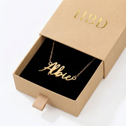 Albie Name Necklace | 18ct Gold, Silver & Vermeil | Ready to Ship