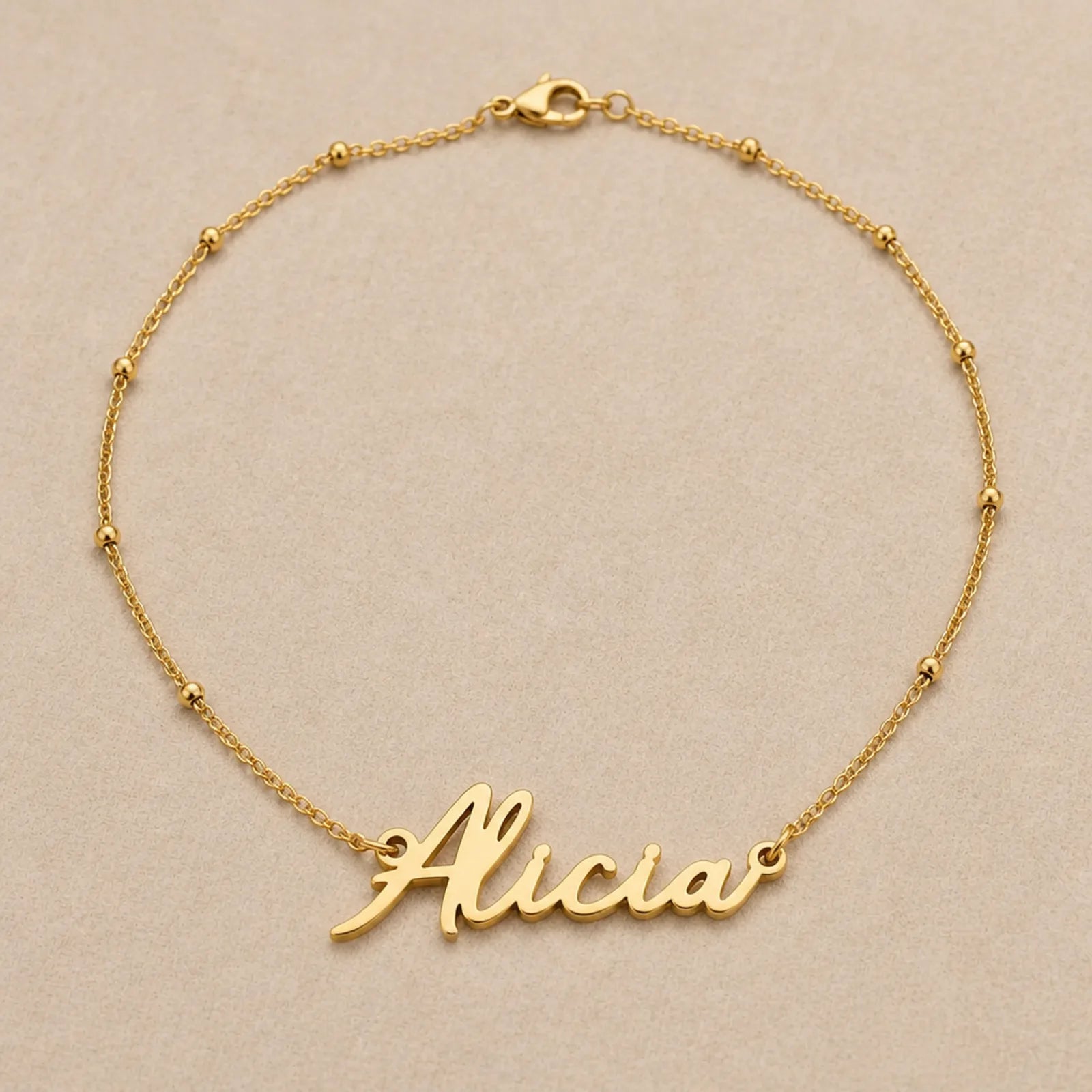 Alicia Name Necklace | 18ct Gold, Silver & Vermeil | Ready to Ship