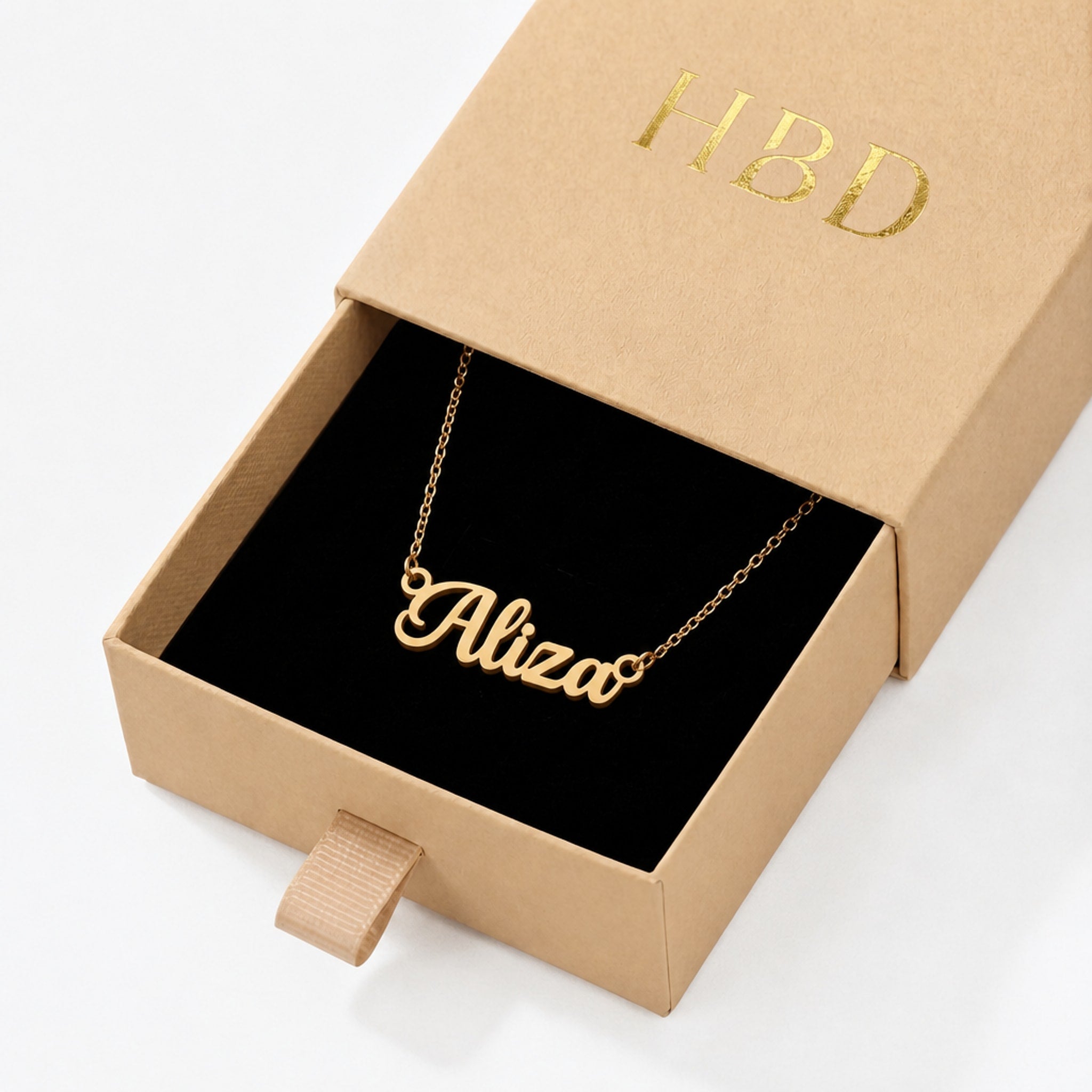 Aliza Name Necklace | 18ct Gold, Silver & Vermeil | Ready to Ship