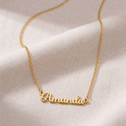 Amanda Name Necklace | 18ct Gold, Silver & Vermeil | Ready to Ship