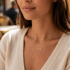 Amanda Name Necklace | 18ct Gold, Silver & Vermeil | Ready to Ship