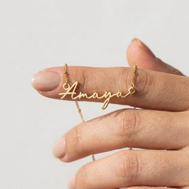 Amaya Name Necklace | 18ct Gold, Silver & Vermeil | Ready to Ship