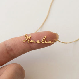 Amelia Name Necklace | 18ct Gold, Silver & Vermeil | Ready to Ship