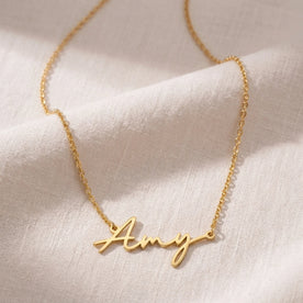 Amy Name Necklace | 18ct Gold, Silver & Vermeil | Ready to Ship