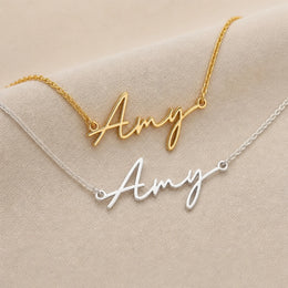 Amy Name Necklace | 18ct Gold, Silver & Vermeil | Ready to Ship