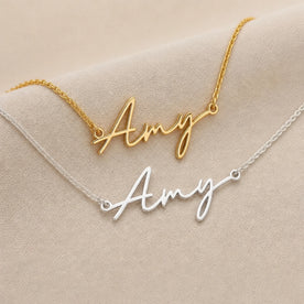 Amy Name Necklace | 18ct Gold, Silver & Vermeil | Ready to Ship