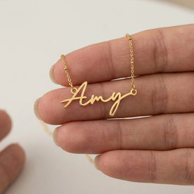 Amy Name Necklace | 18ct Gold, Silver & Vermeil | Ready to Ship