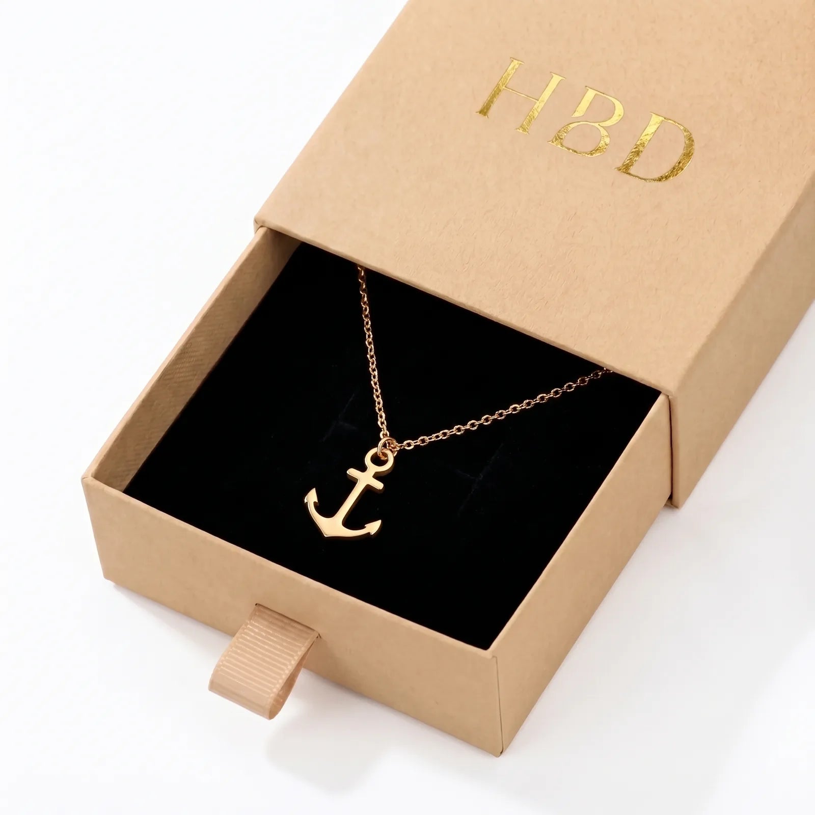 Anchor Charm Necklace & Bracelet