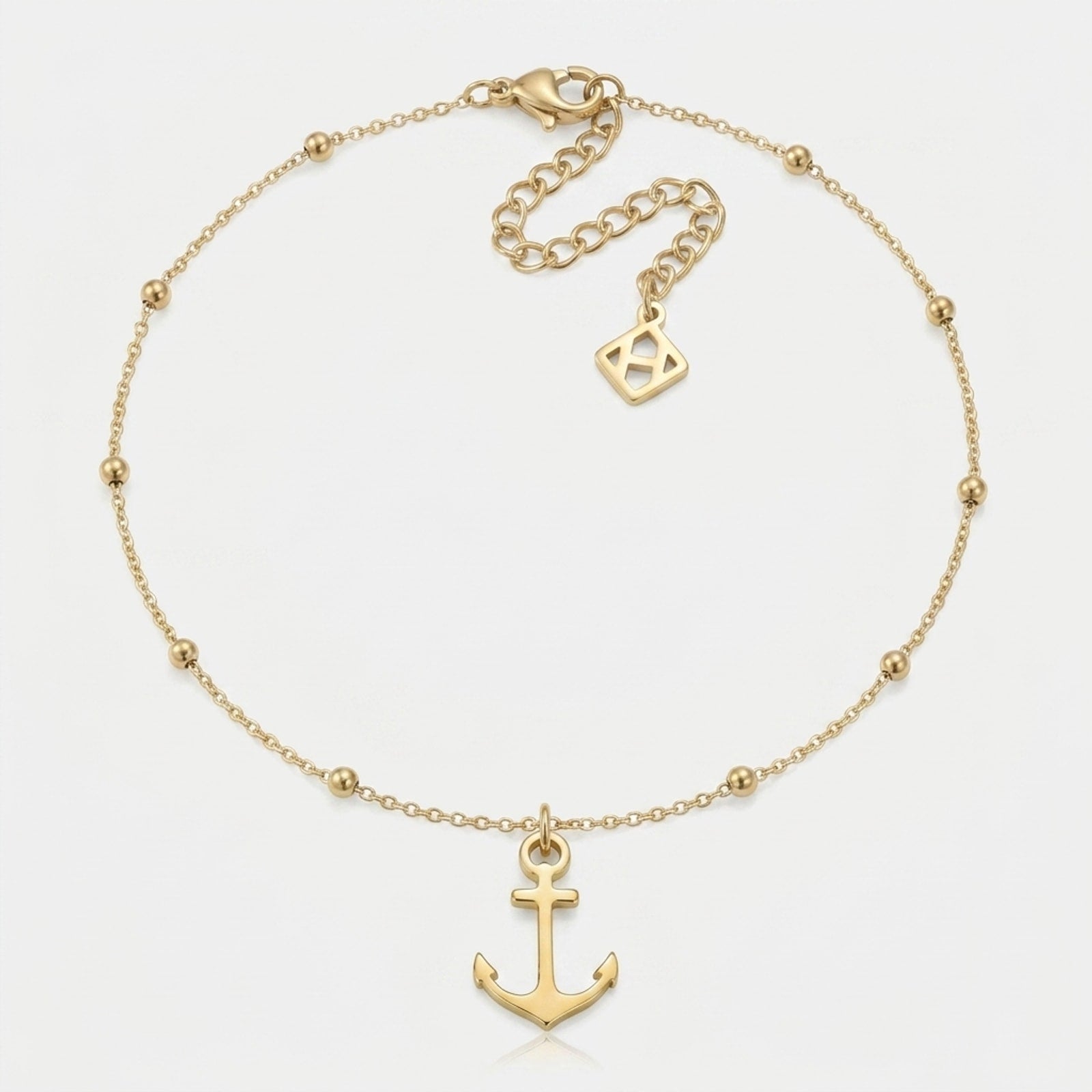 Anchor Charm Necklace & Bracelet