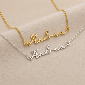 Andrea Name Necklace | 18ct Gold, Silver & Vermeil | Ready to Ship