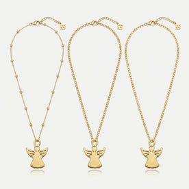 Angel Charm Necklace & Bracelet