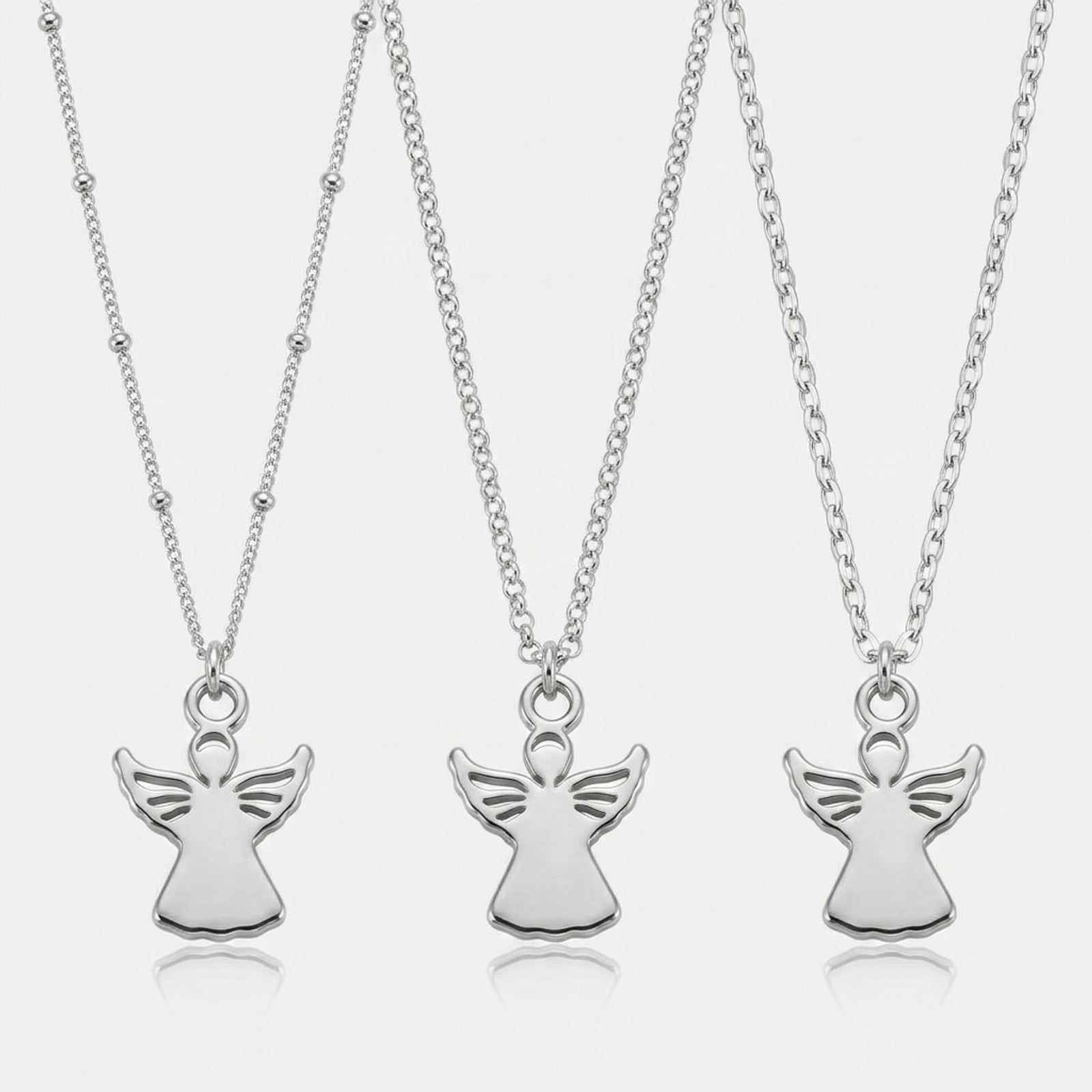 Angel Charm Necklace & Bracelet