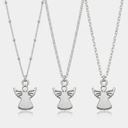 Angel Charm Necklace & Bracelet