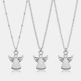 Angel Charm Necklace & Bracelet