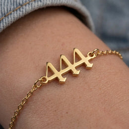 Custom Angel Number Bracelet – Personalised Jewellery – Up to 4 Digits