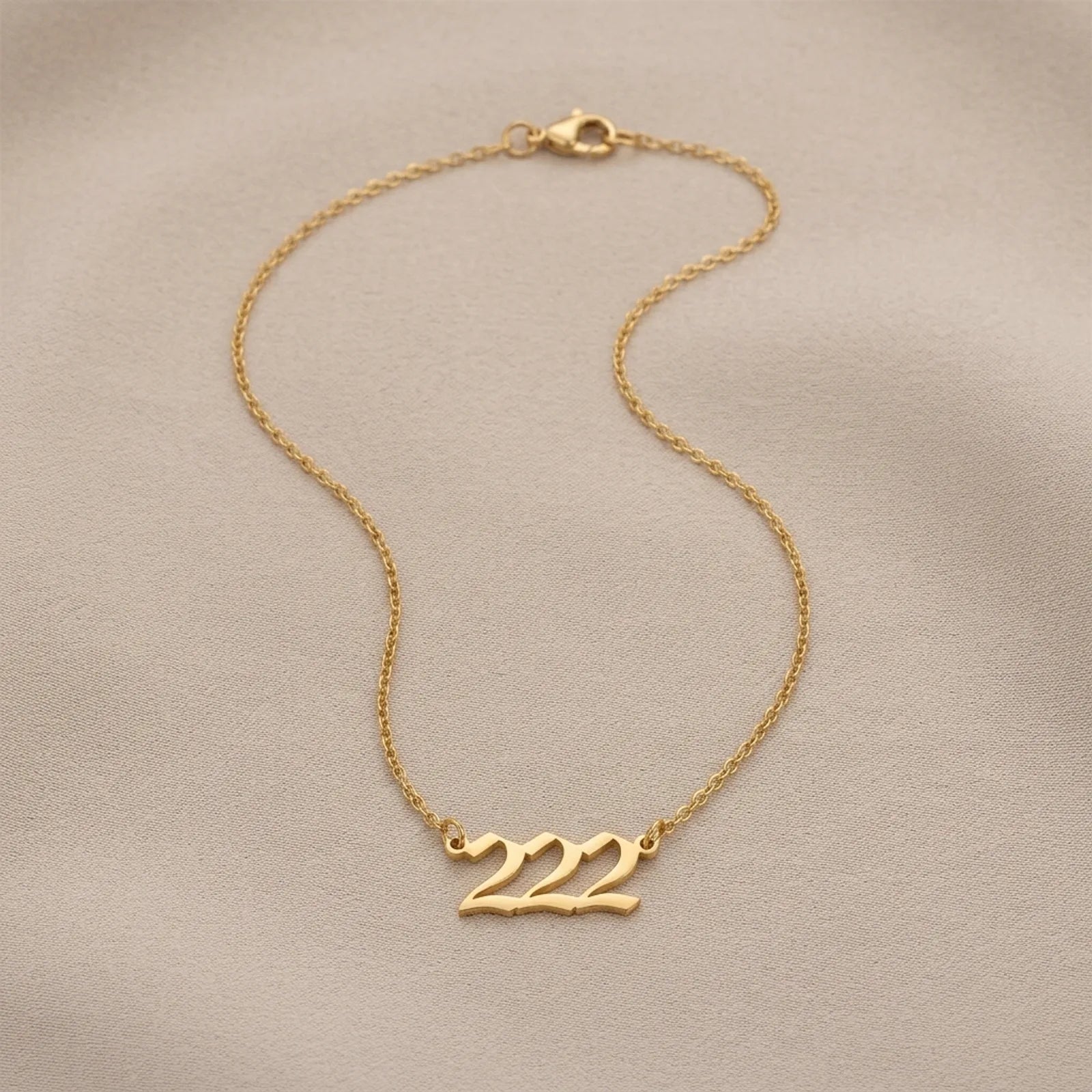 Custom Angel Number Necklace – Personalised Jewellery – Up to 4 Digits