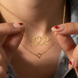 Custom Angel Number Necklace – Personalised Jewellery – Up to 4 Digits