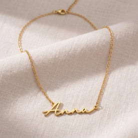 Anna Name Necklace | 18ct Gold, Silver & Vermeil | Ready to Ship