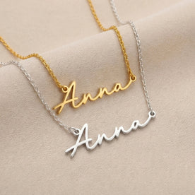 Anna Name Necklace | 18ct Gold, Silver & Vermeil | Ready to Ship