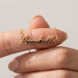 Annabelle Name Necklace | 18ct Gold, Silver & Vermeil | Ready to Ship