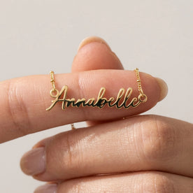 Annabelle Name Necklace | 18ct Gold, Silver & Vermeil | Ready to Ship
