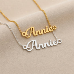 Annie Name Necklace | 18ct Gold, Silver & Vermeil | Ready to Ship