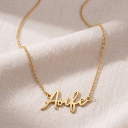 Aoife Name Necklace | 18ct Gold, Silver & Vermeil | Ready to Ship
