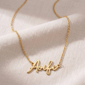 Aoife Name Necklace | 18ct Gold, Silver & Vermeil | Ready to Ship