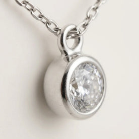 April Birthstone Necklace | Crystal, Gold & Silver