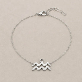Aquarius Zodiac Bracelet | Star Sign Charm, Gold & Silver