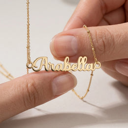 Arabella Name Necklace | 18ct Gold, Silver & Vermeil | Ready to Ship
