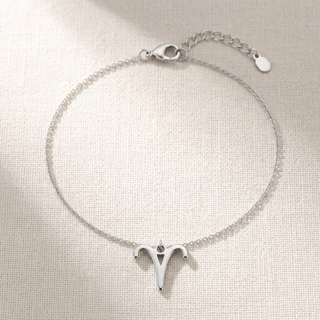 Aries Zodiac Bracelet | Star Sign Charm, Gold & Silver