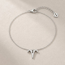 Aries Zodiac Bracelet | Star Sign Charm, Gold & Silver