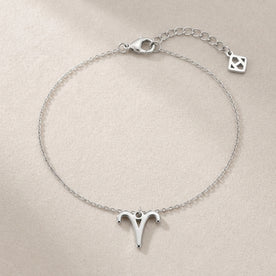 Aries Zodiac Bracelet | Star Sign Charm, Gold & Silver