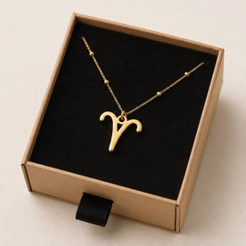 Aries Zodiac Necklace | Star Sign Pendant, Gold & Silver