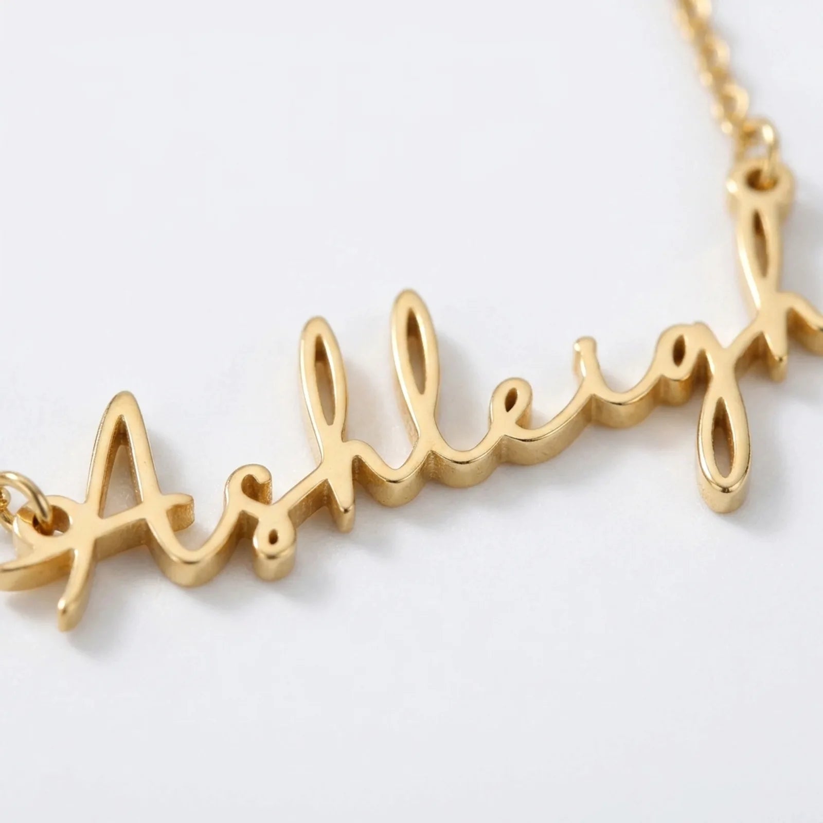 Ashleigh Name Necklace | 18ct Gold, Silver & Vermeil | Ready to Ship