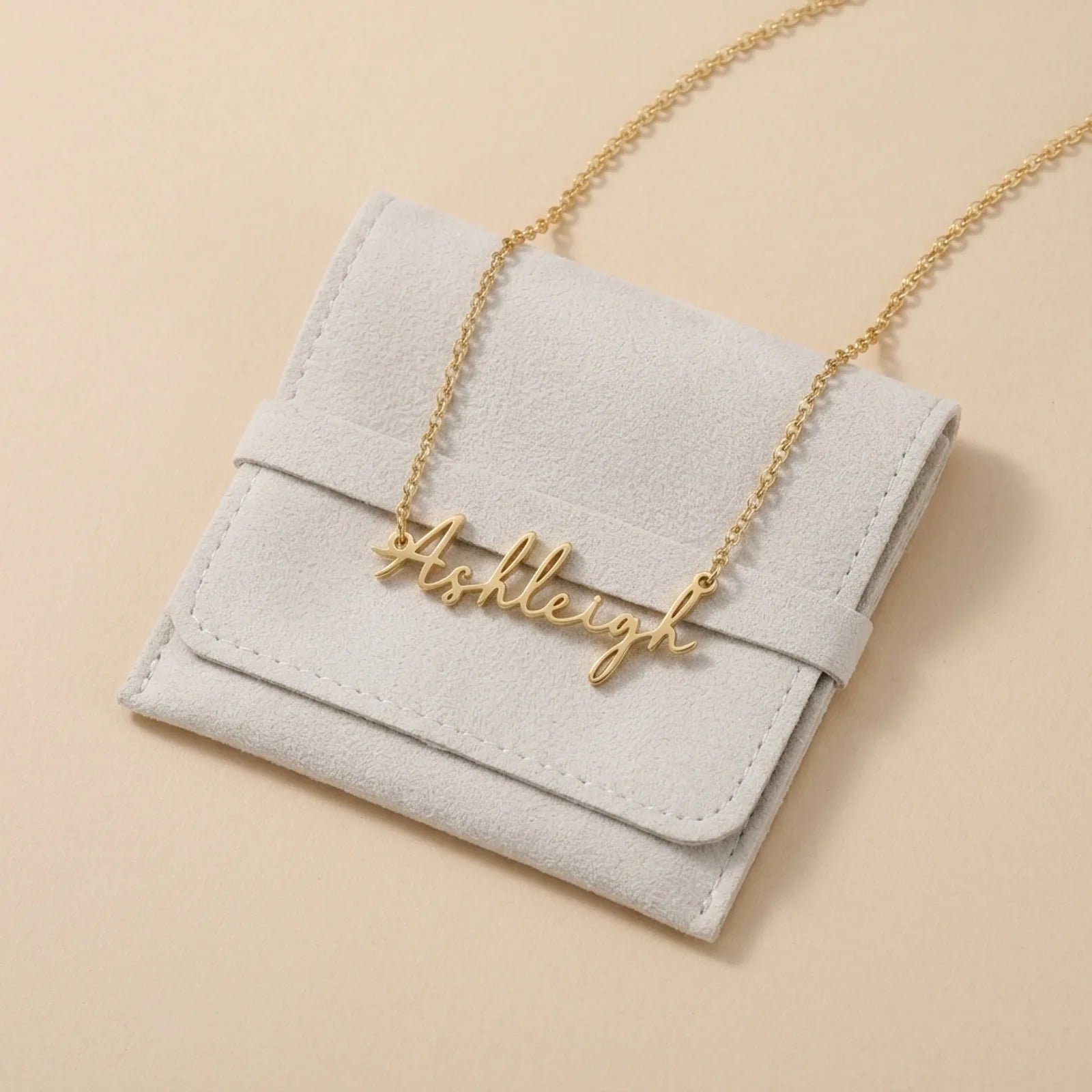 Ashleigh Name Necklace | 18ct Gold, Silver & Vermeil | Ready to Ship